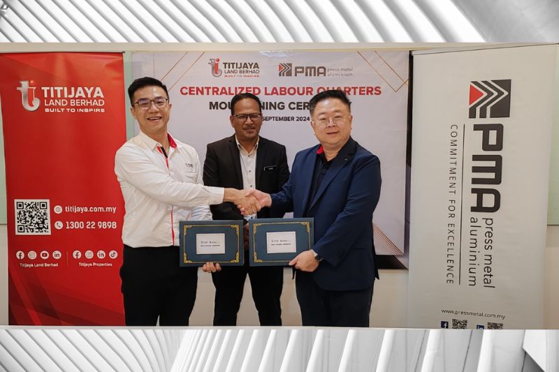 Titijaya Secures Press Metal As First Customer For Centralised Labour Quarters (CLQ) Project, “HALO”