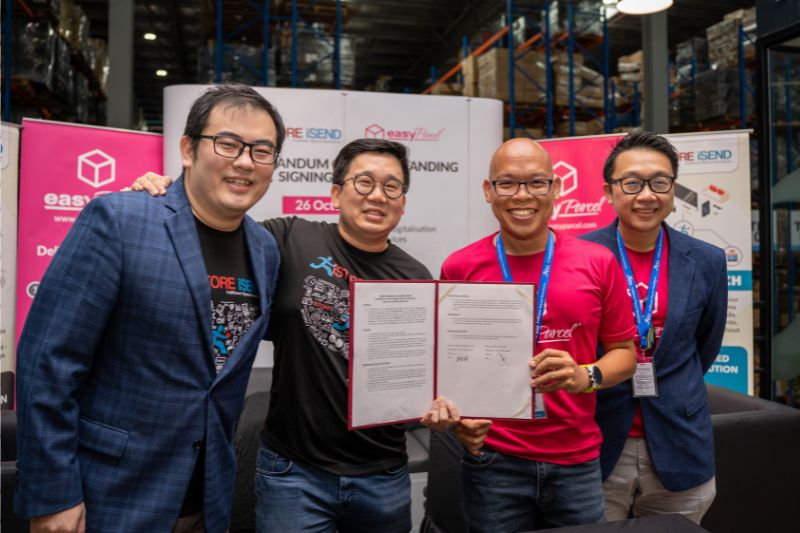EasyParcel signs MOU with iStore iSend to expand the capabilities of micro sellers through e-fulfilment solutions