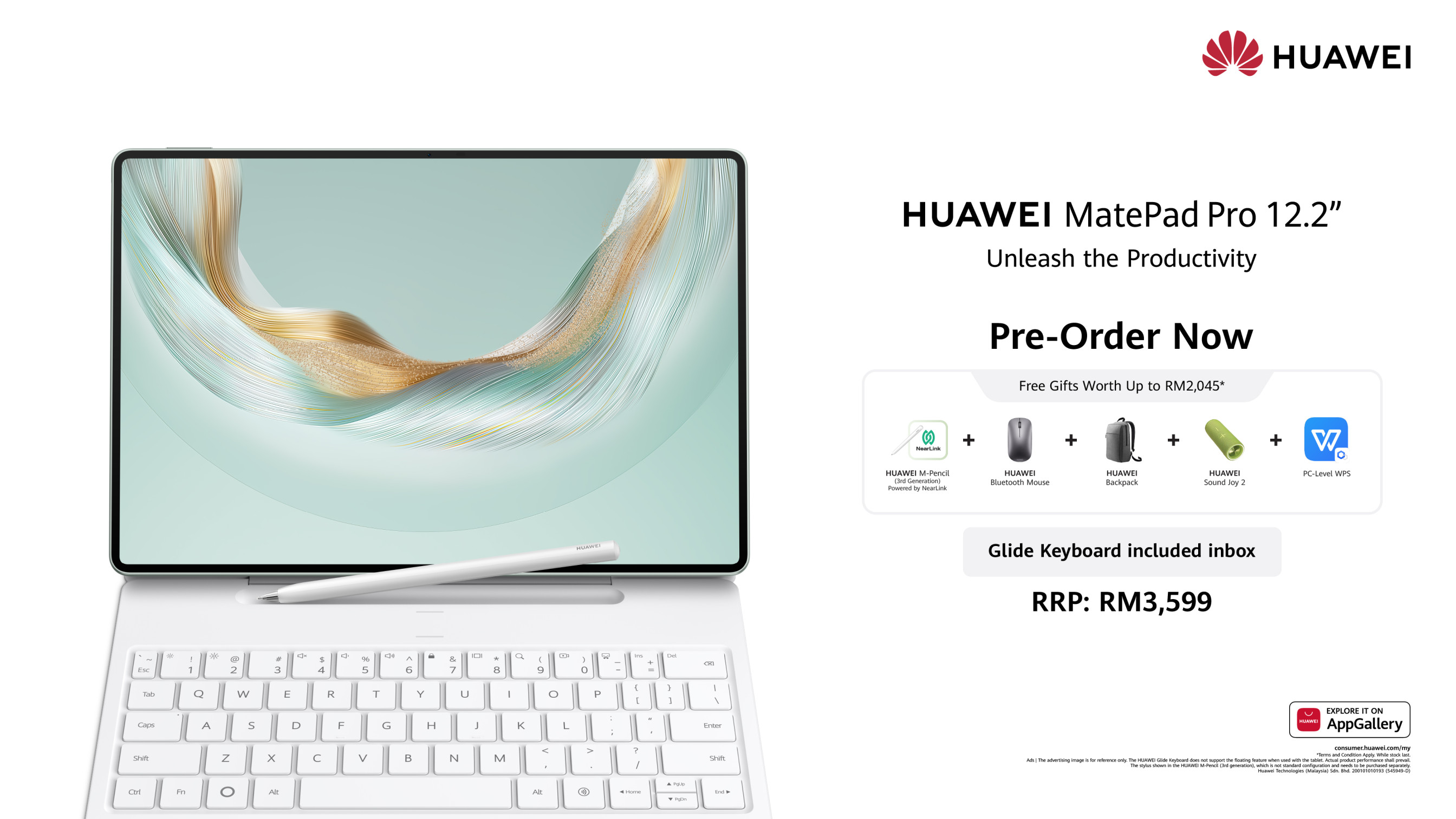 HUAWEI LAUNCHES MATEPAD PRO 12.2” – A HIGH-END TABLET DELIVERING A PC-LIKE EXPERIENCE FOR PRODUCTIVITY, ENTERTAINMENT, AND CREATIVITY