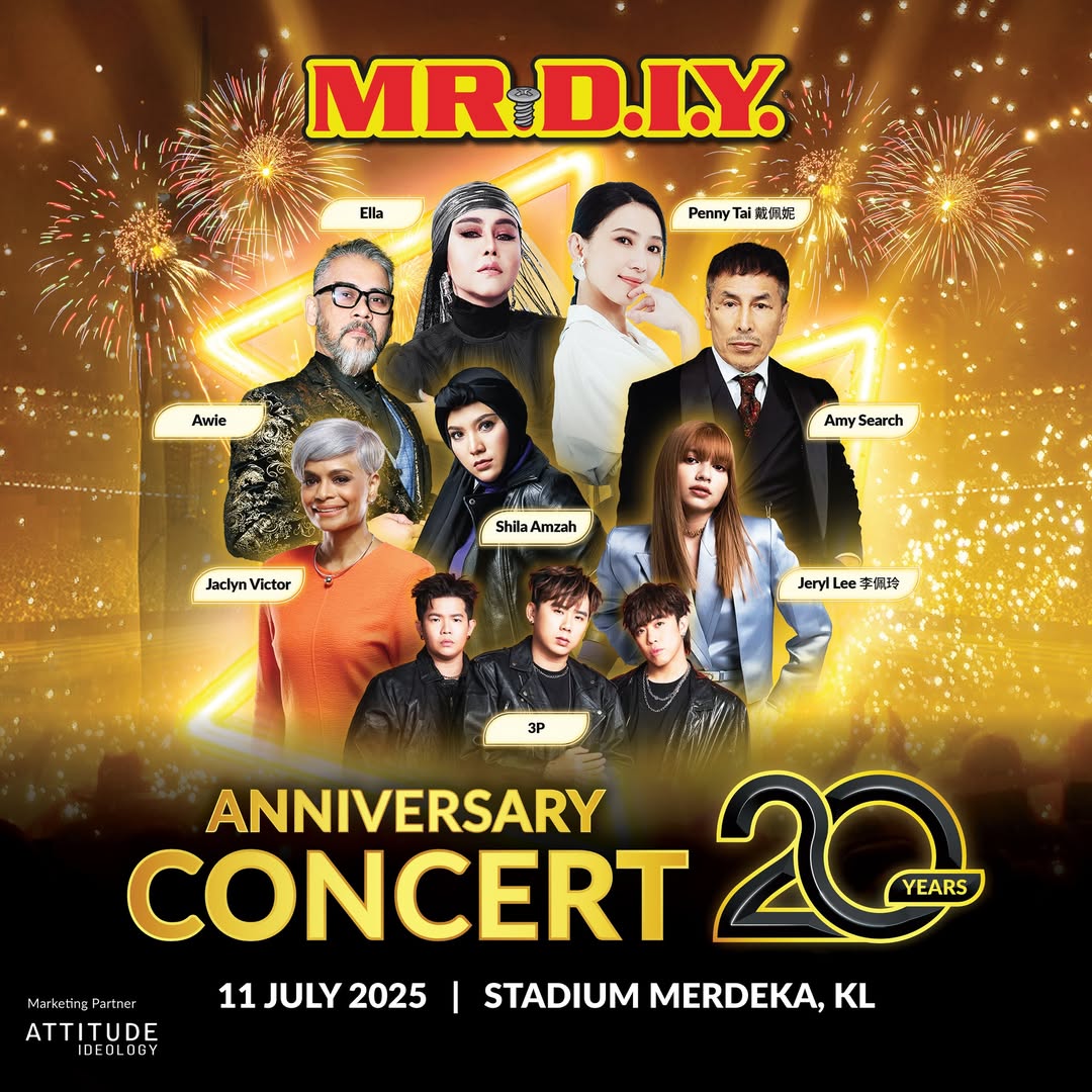 MR.DIY Celebrates 20th Anniversary with a Star-Studded  Concert Celebration at Stadium Merdeka