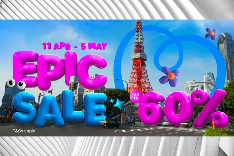 Download, Book, and Save up to 60% OFF: Traveloka EPIC SALE  Offers Are Just a Tap Away