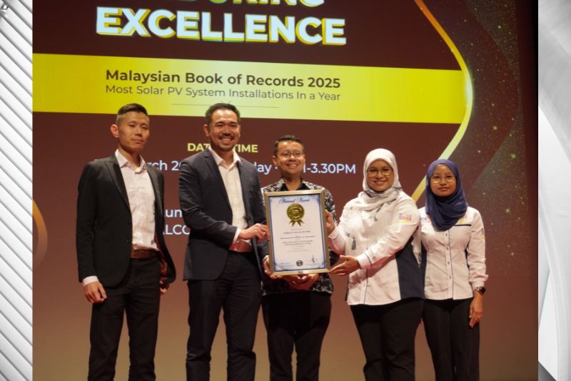 Shining Bright, Three Years Running: Verdant Solar Leads the Charge in Securing a Cleaner, Greener Future for the Country with Latest Malaysian Book of Records Award