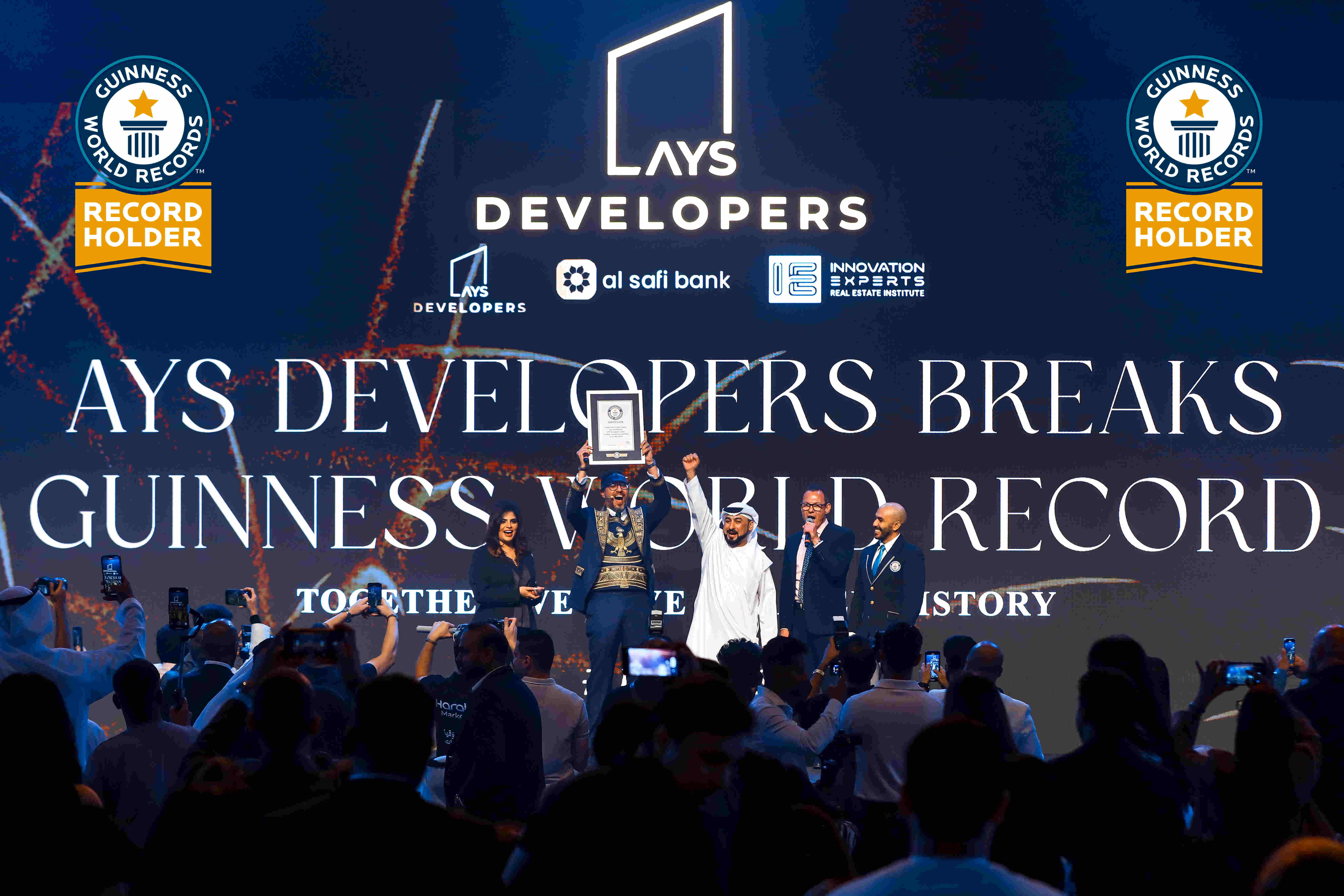 AYS Developers breaks a Guinness World Record for the World’s Largest Real Estate Training Session in Dubai