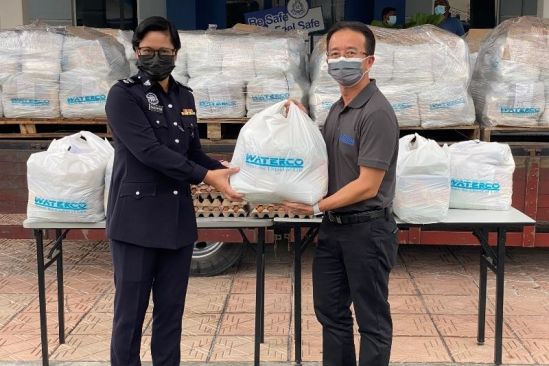 Waterco Malaysia Distributes Food Baskets to Underprivileged Families in Sungai Buloh