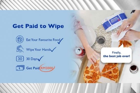 Wipe and Get Paid RM3,000  to Test Alcosm™ Wipes for a Month