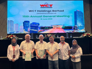 WCT HOLDINGS BERHAD CONCLUDES 15TH AGM, REAFFIRMS FOCUS ON DISCIPLINED GROWTH 